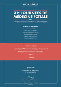 Affiche 31eme journées de médecine fœtale